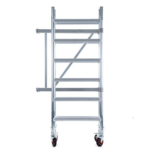 Andamio plegable de aluminio - plataforma sin trampilla - 3 m altura de trabajo