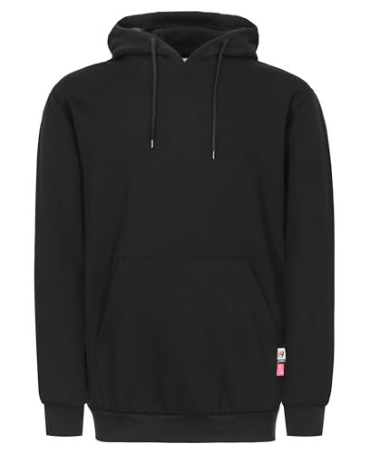 Image of VATRENUS FR Hoodies for Men Pullover 10.5oz Cotton Fleece Flame Resistant Jacket Fire Retardant Welding Sweatshirts