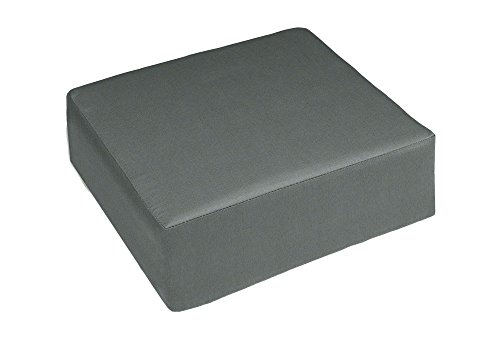 26\" x 30\" x 4\" Sunbrella Ottoman Cushion (Sunbrella Charcoal)