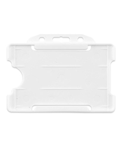 Porta badge plastica con un lato aperto badge per