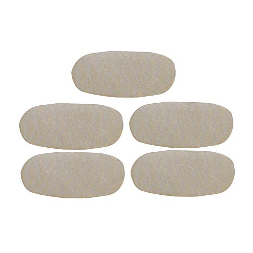 Yibuy 5pcs Light Yellow Bridge Parchment Guard Case for E String Violin Viola