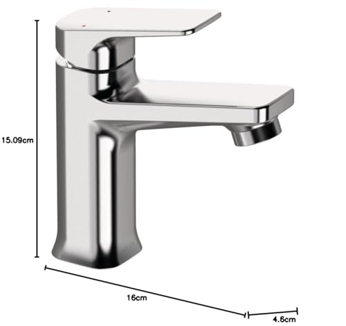 Image of Delta Faucet Single Handle Lavatory Faucet Without Pop-Up Drain I Bathroom Tap for Home I Basin Mixer I Polished Chrome I 44425-LPU