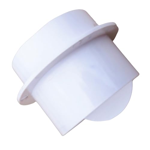 Highly Strength PVC Air Vent Check Valves Ventilation Pipe Round Check Valves Inline Backdrafts Damper Enduring Exhaust Duct