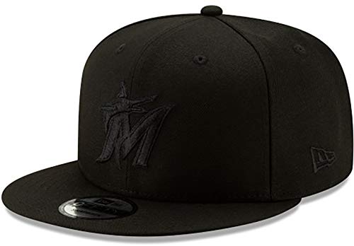 New Era Miami Marlins 2019 Blackout 9FIFTY Snapback Black Hat