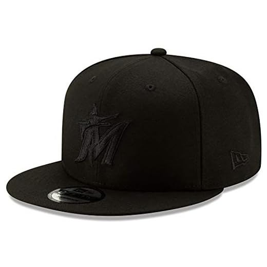 New Era Miami Marlins 2019 Blackout 9FIFTY Snapback Black Hat