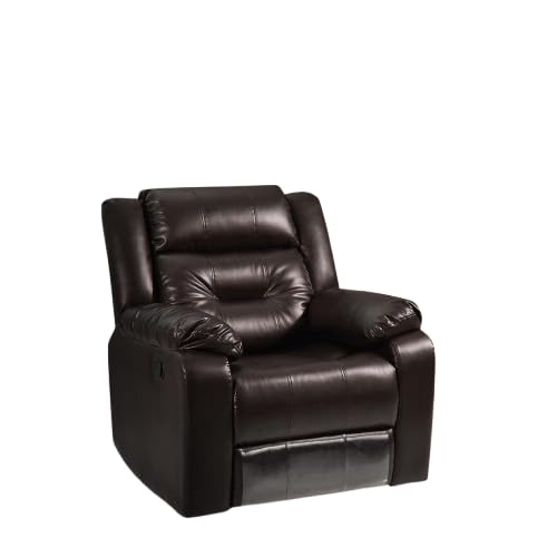 Image of New 2 Recliner Sofa 1 Seater 1R Manual Brown