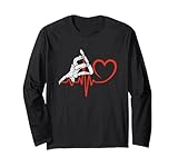 snowboard battito cardiaco snowboard ecg pulse snowboarder maglia a manica