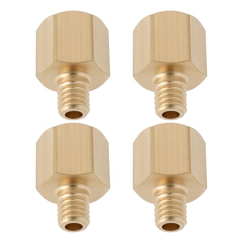 Briny River 4PCS 6mm Male to 1/8 BSP Female Adaptor Brass for Connecting Different Types of Pipes 3D Printer Equipment