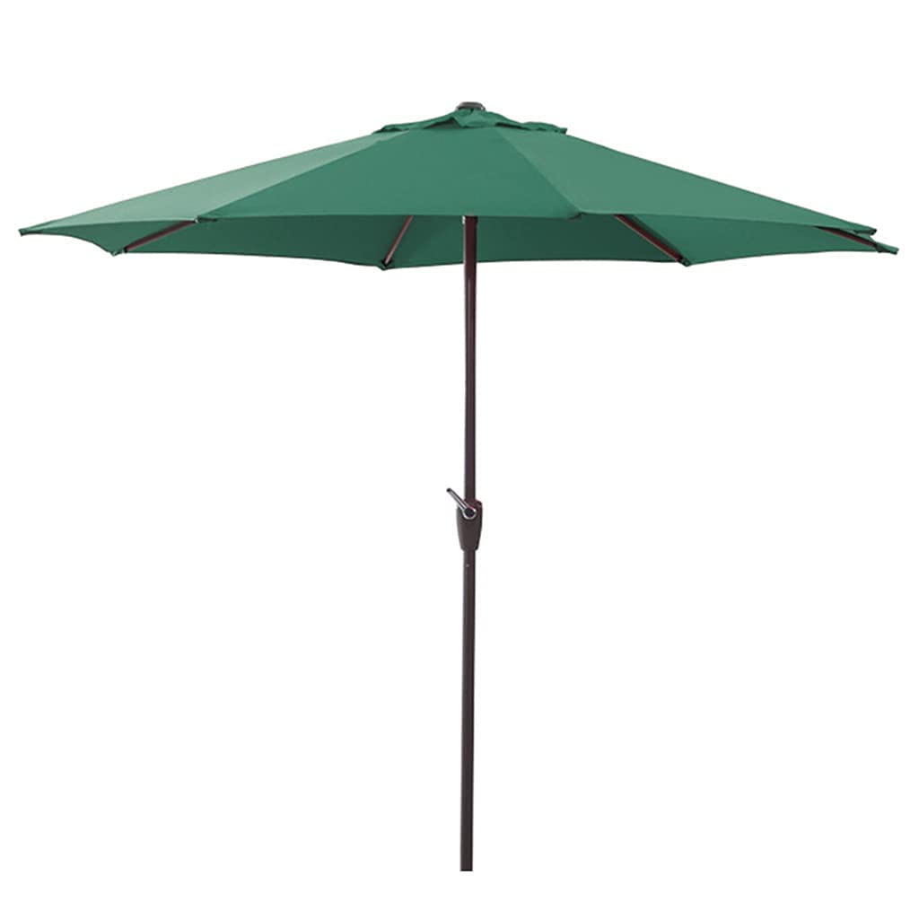 WDSOPK Umbrella Outdoor Sun Shade Uv Protective,Hardcore with Crank,Garden Parasol for Lawn Deck Patio and Balcony(Green-270cm*270cm)