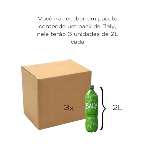 Energético Baly Maçã Verde Pack 3unx2L