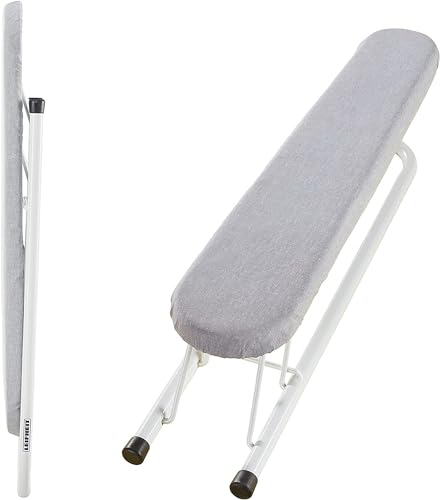 Leifheit sleeve board for ideal ironing of shirt or blouse sleeves, foldable and space-saving sleeve ironing board thanks to the integrated folding mechanism, ironing board area 57 cm x 8,5 cm