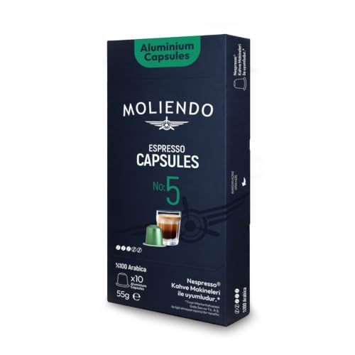 Kapsül No:5 Nespresso Uyumlu Alüminyum Kapsül 10 Adet