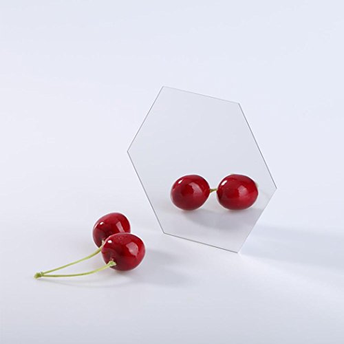 12 pezzi specchio da parete adesivi, Hexagon