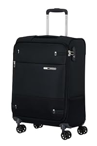 Samsonite Base Boost Facelift - Carry-On Suitcase 55 x 40 x 20 cm, Softside Cabin Trolley Suitable for Most Airlines, incl. Ryanair & EasyJet, TSA Lock, Lightweight, 39 L, Black