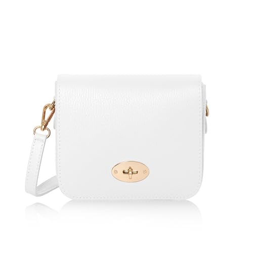 Petit sac à bandoulière en cuir italien artisanal avec sangle réglable