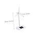 KOMBIUDA Solar Powered Desktop Wind Turbine Model with Abs Construction White Educational Windmill for Learning Solar and Wind Energy Easy Assembly No Glue No Battery Needed Office and Home