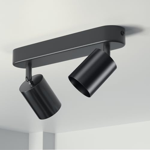 BrightArk Focos de Techo Orientables, Lampara LED techo Focos GU10, Focos LED Interior Techo, Foco LED Interior Aplique Techo Ajustables Para Cocina, Dormitorio, Pasillo, Sin Bombilla