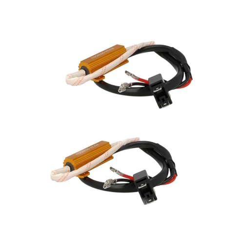 A2Zworld 2Pcs Filtro Portalampada Con Resistenza 50W 5 Ohm Per Lampada Led H7, Canbus No Errore Warning Canceller