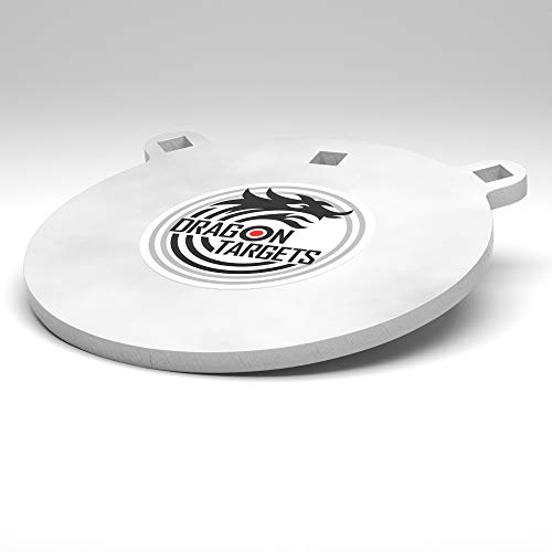 Dragon Targets Ar500 Steel Targets For Shooting 1/2 Inch Thick Laser Cut, Painted Ar500 Gong Targets For Shooting, Steel Targets Made In Usa (8 In) #TOP4