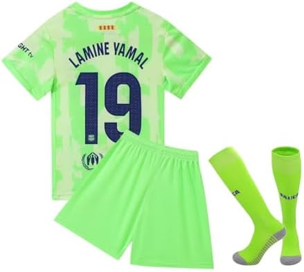 Kit Extérieur Barça FRKN Maillot Barcelona 2024/25 Yamal #19 Extérieur - Ensemble Enfant Avec Short Et Chaussettes Lamine Yamal Maillot Enfant Kit Extérieur Barça FRKN Maillot Barcelona 2024/25 Yamal #19 Extérieur - Ensemble Enfant Avec Short Et Chaussettes Lamine Yamal Maillot Enfant