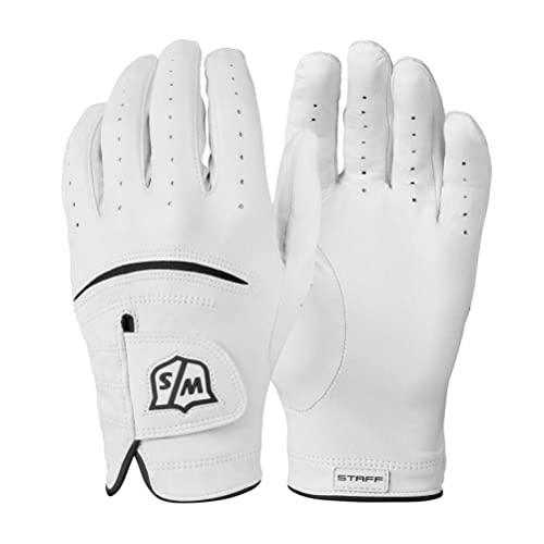 Wilson Sporting Goods Staff Staff Model Golf Glove - Men's Left Hand Cadet, Large, White (Wgja00649L) #TOP2