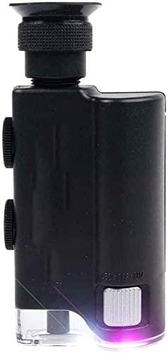 Loupe d'écran avec lumière 200-240x pour bijoux et microscope de poche portable LED