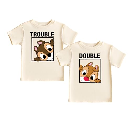 Double Trouble Shirt, Couple Shirts, Universal Family Shirt, Family Vacation Shirts, Birthday Squad Matching Shirts
