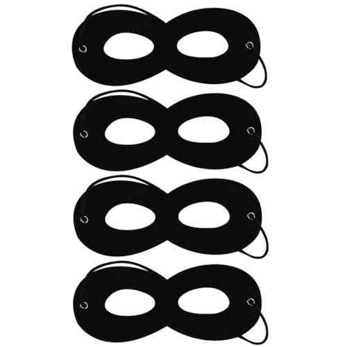 Máscara de Ojos de 4 Piezas, máscara de máscara de Ojos de Fieltro Accesorios de Disfraz Mascara Negra Halloween Mascara Carnaval, Cosplay Máscaras Halloween Mascarada Carnaval Halloween Cosplay