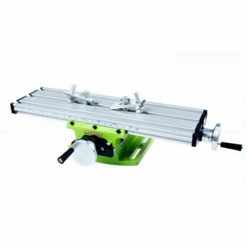 Mesa de trabajo fresadora mesa de coordenadas Mini Fresadora Multifunción Tornillo Soporte Cruz Carro Trabajo Mesa de Trabajo Mesa de Taladro Fresa - Verde