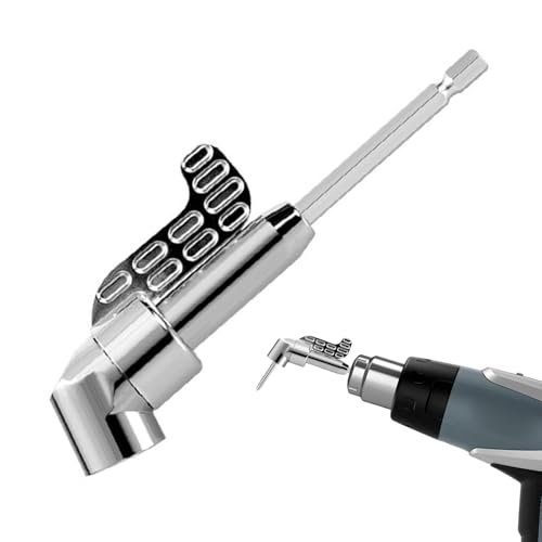 Drill Angle Adapter,Bit Attachment - Electric Tool Accessories 105 Degree Angled Drill Adapter for Tight Spaces Carpenters Adults Men