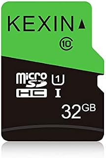 KEXIN 32 GB Micro SD Card Class-10 Micro SDHC Memory UHS-I Card Ultra High Speed SD Card TF Card, C10, U1, 32GB Black Green