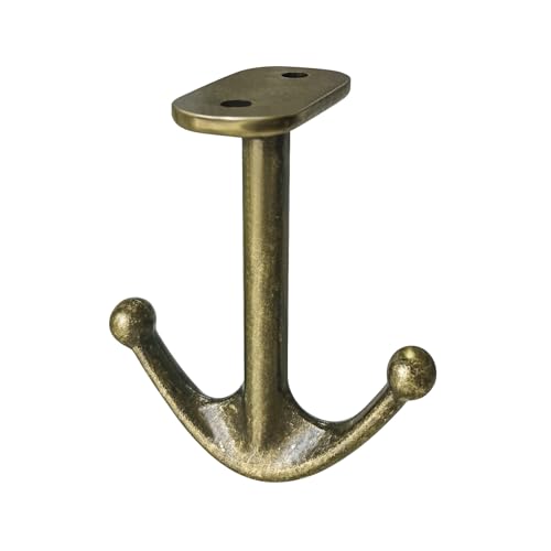 BAMI-LEE House Zinc Alloy Double Prong Ceiling Hooks, 4-Pack