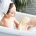 MIG4U Shower Scrub Gloves Exfoliating for Women and Men Medium to Heavy Bathing Remove Dead Skin Body Beauty Sponge Loofah Deep Cleansing Bulk 5 pairs (5 Pairs, 5 Colors)