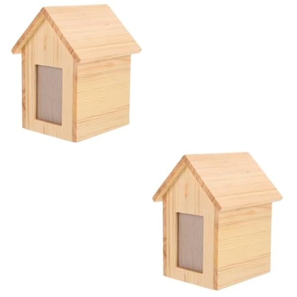 Didiseaon 2 Stuks Huisdier Urn Ornament Fotolijst Honden Gedenkteken Urn Kitten Urnen Kat Urnen Voor As Katten As As Urnen Voor Honden Houten Fotolijsten Huisdier Gedenkteken Aandenken Urn