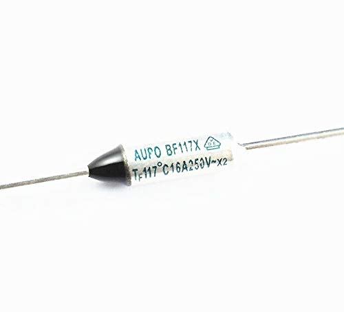Trucgarden Tool Part for 5 Pcs Aupo Thermal Fuse TF Cutoff 117 250V 16A BF117X