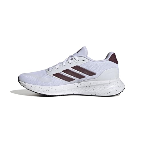 adidas Kadın RUNFALCON 5 W Yürüyüş Ayakkabısı, FTWWHT/MAROON/CBLACK, 38 EU