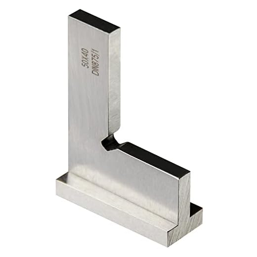 Precision Machinist Square 2 Inch Engineer Square 90 Degree Right Angle Ruler Ground Hardened Steel with Seat 2 x 1.6 Inch