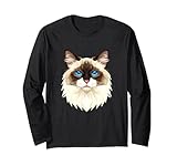 Gatto birmano e motivo di Gatto sacro di Birmania. Questo simpatico completo da gatto birmano e gatto Birmano è dedicato agli amanti dei gatti e ai proprietari di un gatto Sacro Birmano. Un regalo divertente per la mamma di un gatto birmano.