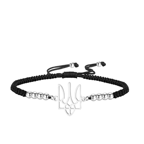 Bracelet ukrainien pour femme et homme ajustable anti-ternissement