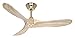 Energooszczędny wentylator sufitowy Eco Genuino mosiądz/naturalny, średnica: 122 cm