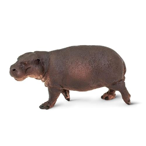Safari Ltd. Pygmy Hippopotamus Figurine - Lifelike 3.25' Animal Figure - Educational Toy for Boys, Girls, and Kids Ages 3+