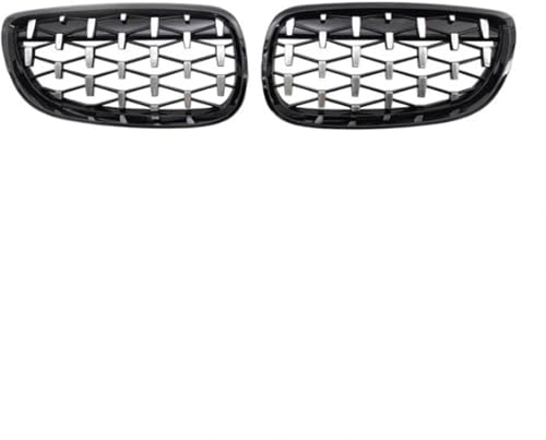 Parrilla delantera BMW M3 E92 E93 de 2 puertas con acabado deportivo negro plata