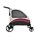 KaiLangDe Kinderwagen Wagen Zusammenklappbar 4-Rad für große mittelgroße behinderte Hundekatze Universalrad Aufbewahrungsbeutel Tablett Sicherheitsgurt max. 132 Pfund