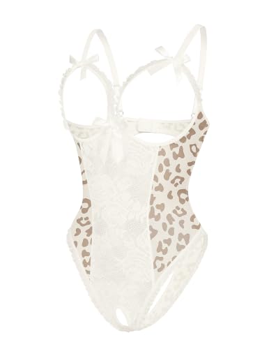 Image of Avidlove Women One Piece Lingerie Sexy Lace Babydoll Mini Bodysuit