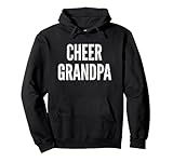 Cheer Grandpa Cheerleading Matching Grandparents Black Pullover Hoodie