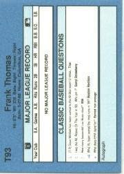 1990 Classic Yellow Baseball Card #T93 Frank Thomas