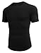 URRU Men's Muscle T Shirts Stretch Short Sleeve Bodybuilding Workout Casual Slim Fit Tee Shirt Black S