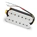 6 String Electric Guitar Pickups Humbucker Dual In Line Adjustable Hex Pickup White guitar pickup set (Color : Neck Pickup)