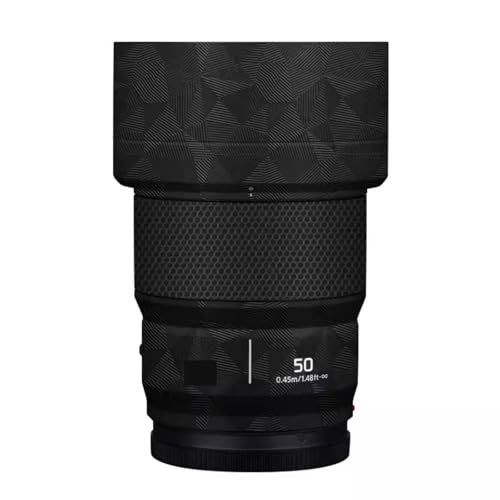 Funda protectora adhesiva para lente de cámara Panasonic Lumix S 50 mm f/1.8 – Diseño Triangle Black, antiarañazos, ultrafina y reutilizable miniatura 1