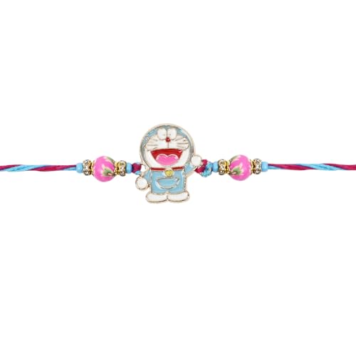 Image of I Jewels Fancy Cartoon Kids Rakhi With Roli Chawal & Rakshabandhan Card for Bro /Brother /Bhai